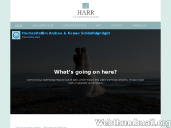 videoproduktion-harr.de website preview
