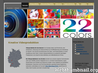 22colors.de website preview