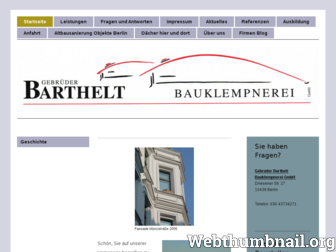 barthelt.de website preview