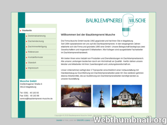 bauklempnerei-musche.de website preview