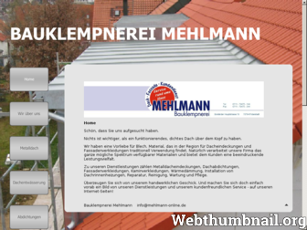 mehlmann-online.de website preview