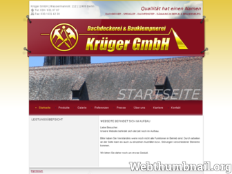 krueger-dachdecker.de website preview