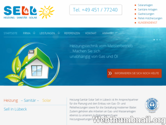 solarheizung-sell.de website preview