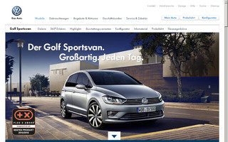 sportsvan.volkswagen.de website preview