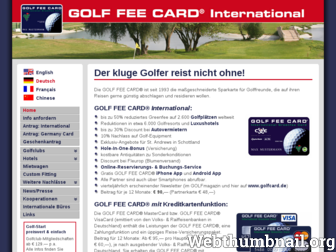 golfcard.de website preview