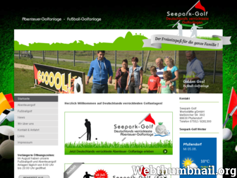 seepark-golf.de website preview