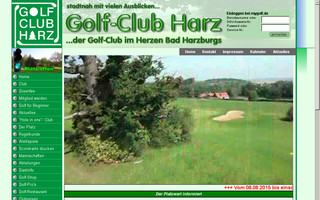 golfclubharz.de website preview