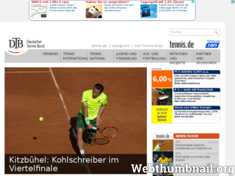 dtb-tennis.de website preview