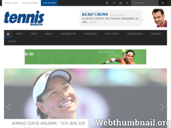 tennismagazin.de website preview