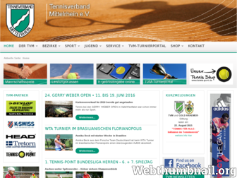 tvm-tennis.de website preview