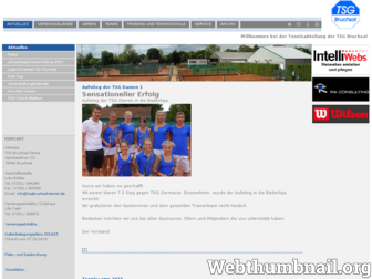 tsgbruchsal-tennis.de website preview