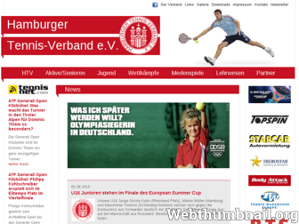 hamburger-tennisverband.de website preview