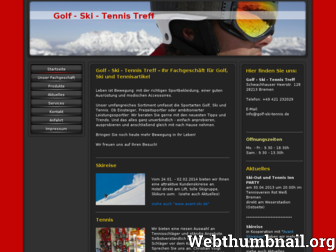 golf-ski-tennis.de website preview