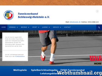 tennis.sh website preview