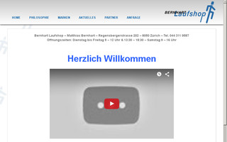 bernhart-laufshop.ch website preview