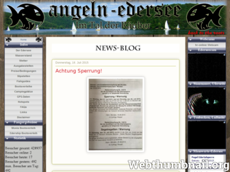 angeln-edersee.de website preview