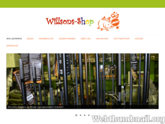 willsons-angelshop.de website preview