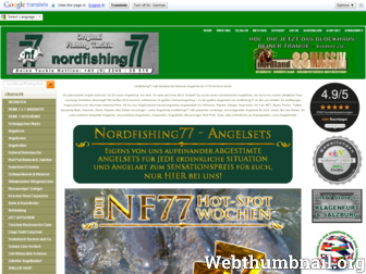 nordfishing77.at website preview