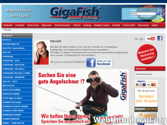 gigafish.de website preview