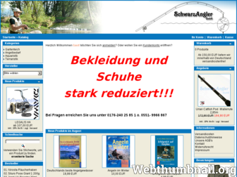 schwarzangler-shop.de website preview