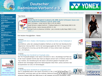badminton.de website preview