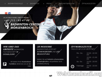 badminton-center.com website preview