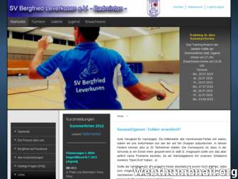 badminton-lev.de website preview