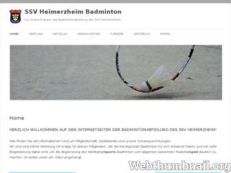 badminton-heimerzheim.de website preview