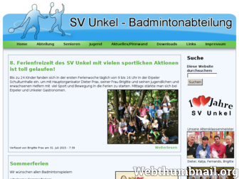 badminton-unkel.de website preview