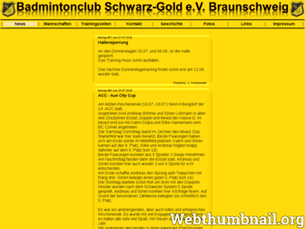 badminton-club-schwarz-gold.de website preview