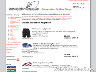 badminton-direkt.de website preview