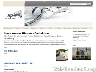 badminton-niesner.de website preview