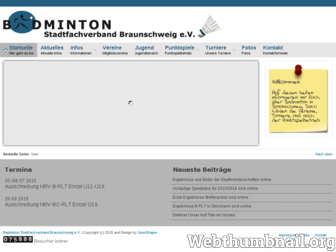 badminton-braunschweig.de website preview