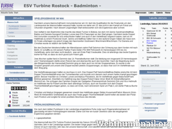 esvturbine-badminton.de website preview