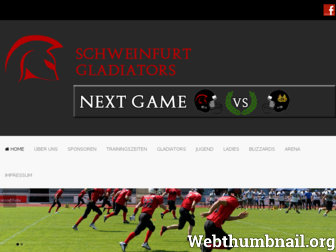 schweinfurt-gladiators.de website preview