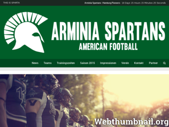 arminia-spartans.de website preview