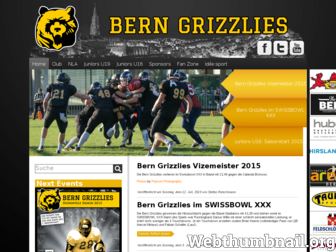 grizzlies.ch website preview