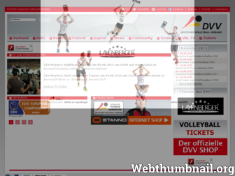 volleyball-verband.de website preview
