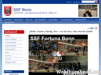 volleyball.ssfbonn.de website preview