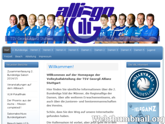 allianz-volleyball.de website preview