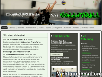 volleyball.vfl-goldstein.de website preview