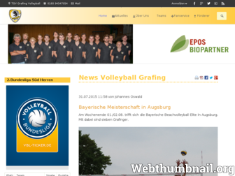 volleyballgrafing.de website preview
