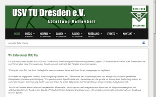 volleyball.usv-tud.de website preview