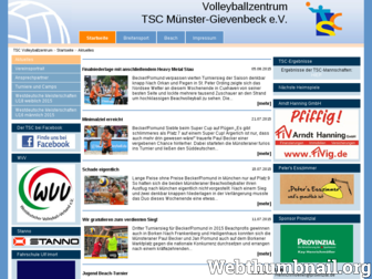 volleyballzentrum.de website preview