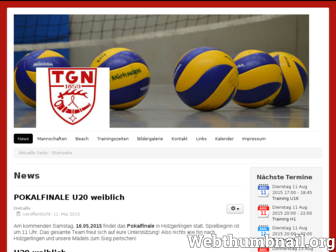 tgn-volleyball.de website preview