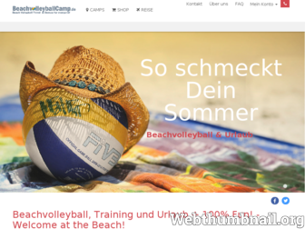 beachvolleyballcamp.de website preview