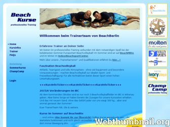 beachkurse.de website preview