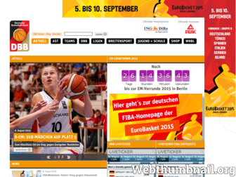 basketball-bund.de website preview