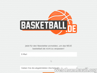 basketball.de website preview