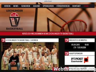 ltv-basketball.de website preview